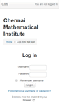 Mobile Screenshot of moodle.cmi.ac.in