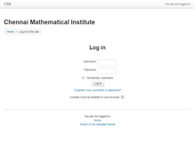 Tablet Screenshot of moodle.cmi.ac.in